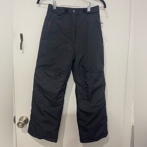 Black Insulated Snow Ski Snowboard Pants Boys Girls Youth Size 8